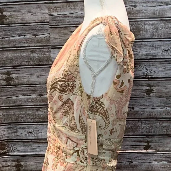 BANDOLINO Peach Blossom Layered Hi Low Dress NWT - Picture 7 of 13